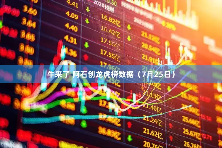 牛来了 阿石创龙虎榜数据（7月25日）